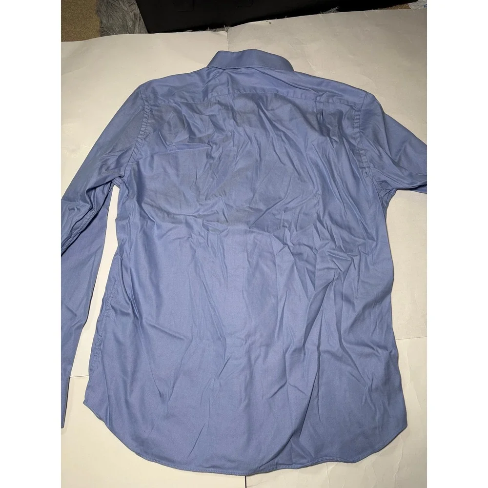 J.Crew‎ Tech Slim Fit Dress Shirt Mens Large Blue Button Up Stretch
